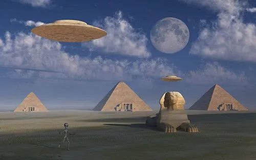 金字塔下面发现UFO，科学家称金字塔是外星人为了掩盖UFO存在而建